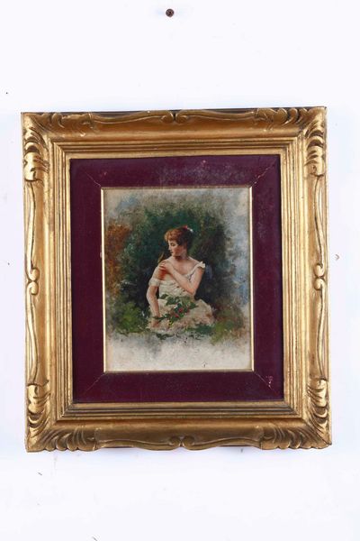 Lotto di due dipinti diversi  - Asta Dipinti del XIX-XX secolo - Associazione Nazionale - Case d'Asta italiane