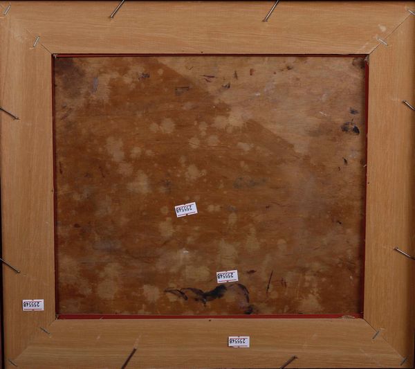 Due dipinti diversi di stesso autore con firma di difficile lettura Labuit? uno con cascina ed un ritratto maschile  - Asta Dipinti del XIX-XX secolo - Associazione Nazionale - Case d'Asta italiane