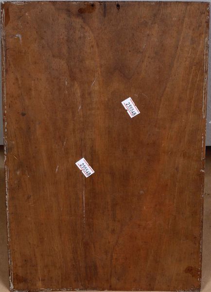 Due dipinti diversi di stesso autore con firma di difficile lettura Labuit? uno con cascina ed un ritratto maschile  - Asta Dipinti del XIX-XX secolo - Associazione Nazionale - Case d'Asta italiane