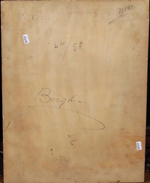 VITTORIO CAVALLERI : Caprette  - Asta Dipinti del XIX-XX secolo - Associazione Nazionale - Case d'Asta italiane