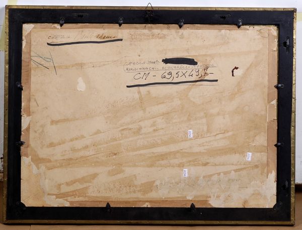 PAOLO RODOCANACHI : Paesaggio lacustre  - Asta Dipinti del XIX-XX secolo - Associazione Nazionale - Case d'Asta italiane