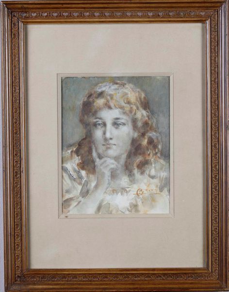 Luigi Conconi, Attribuito a : Ritratto di donna  - Asta Dipinti del XIX-XX secolo - Associazione Nazionale - Case d'Asta italiane