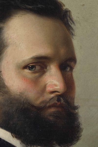 Cesare Dies (1830-?), attr. Ritratto virile  - Asta Dipinti del XIX-XX secolo - Associazione Nazionale - Case d'Asta italiane