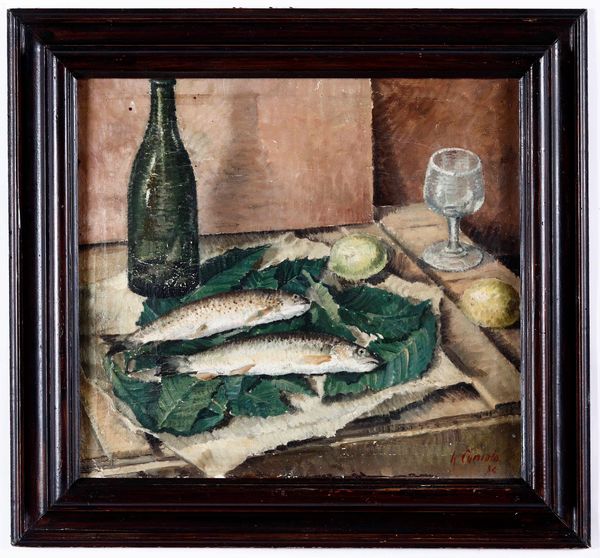 Armando Cuniolo : Natura morta, 1934  - Asta Dipinti del XIX-XX secolo - Associazione Nazionale - Case d'Asta italiane
