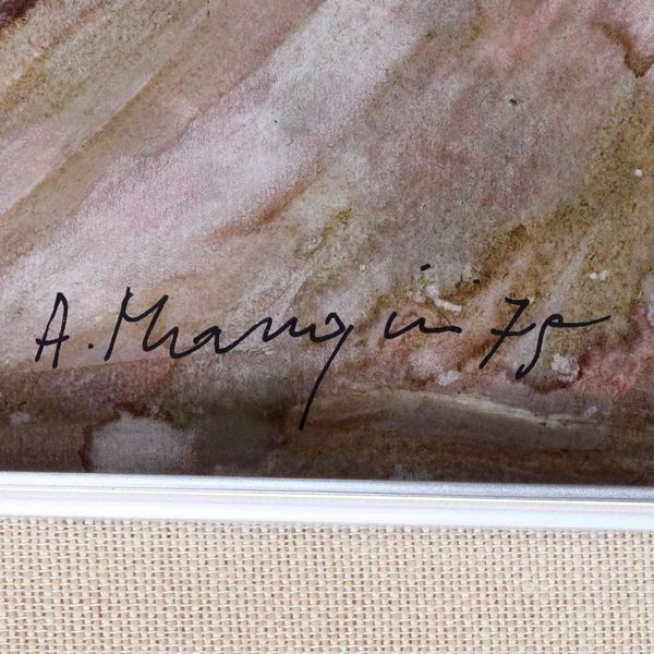 Attilio Mangini : Figura su cavallo  - Asta Dipinti del XIX-XX secolo - Associazione Nazionale - Case d'Asta italiane