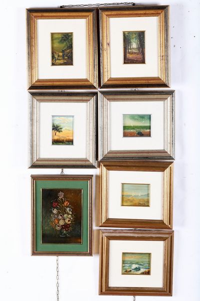 Lotto di sei piccoli dipinti a firma E.Pasquale e natura morta  - Asta Dipinti del XIX-XX secolo - Associazione Nazionale - Case d'Asta italiane