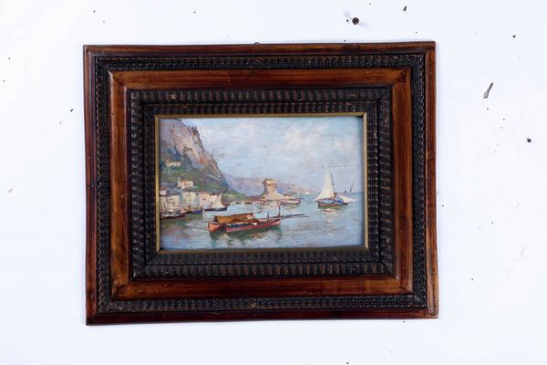 D. Balsamo Marina di Posillipo  - Asta Dipinti del XIX-XX secolo - Associazione Nazionale - Case d'Asta italiane