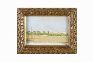 Due dipinti firmati, inizio XX secolo, firme indecifrate  - Asta Dipinti del XIX-XX secolo - Associazione Nazionale - Case d'Asta italiane