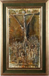 Lotto composto da tre dipinti di Benito Merl, tre dipinti di Nika Giapardze e uno di Vito Mastronardi  - Asta Dipinti del XIX-XX secolo - Associazione Nazionale - Case d'Asta italiane