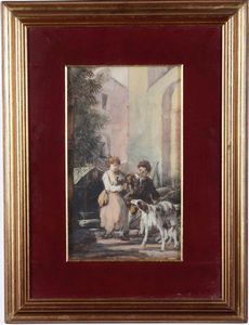 Aloi Baite nella bufera  - Asta Dipinti del XIX-XX secolo - Associazione Nazionale - Case d'Asta italiane