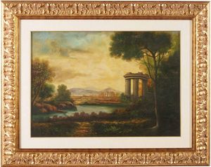 Lotto di due dipinti e una litografia  - Asta Dipinti del XIX-XX secolo - Associazione Nazionale - Case d'Asta italiane