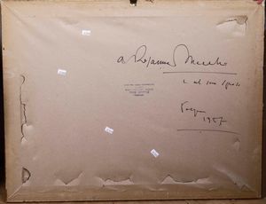 Luigi Surdi (1897-1959) Scorcio di Roma  - Asta Dipinti del XIX-XX secolo - Associazione Nazionale - Case d'Asta italiane