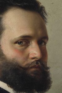 Cesare Dies (1830-?), attr. Ritratto virile  - Asta Dipinti del XIX-XX secolo - Associazione Nazionale - Case d'Asta italiane