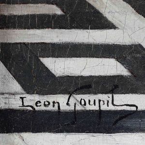 Léon Lucien Goupil : Figura di gentildonna con cappello  - Asta Dipinti del XIX-XX secolo - Associazione Nazionale - Case d'Asta italiane