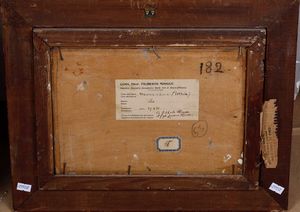 Filiberto Minozzi : Marina  - Asta Dipinti del XIX-XX secolo - Associazione Nazionale - Case d'Asta italiane