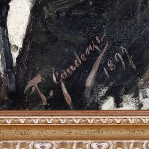 T. Gaudenzi 1897 Vecchio  - Asta Dipinti del XIX-XX secolo - Associazione Nazionale - Case d'Asta italiane