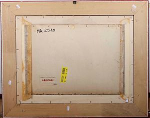 Emilio Kalchschmidt Barche da pesca nel porto di Camogli  - Asta Dipinti del XIX-XX secolo - Associazione Nazionale - Case d'Asta italiane