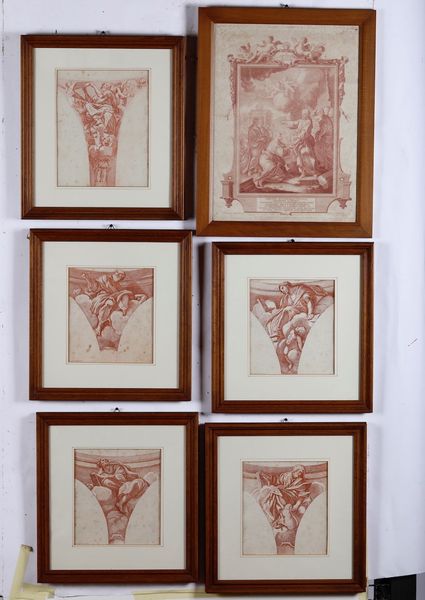 Sei stampe con dettagli architettonici  - Asta Antiquariato Ottobre  - Associazione Nazionale - Case d'Asta italiane