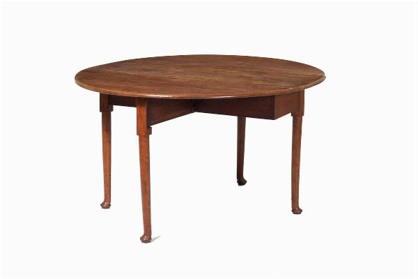 Tavolo a bandelle Toscana, XIX secolo in noce  - Asta Antiquariato Ottobre  - Associazione Nazionale - Case d'Asta italiane