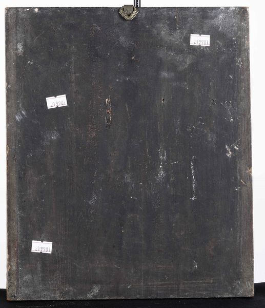 Icona con crocifissione in bronzo fuso e dorato. Scuola russa XIX secolo.  - Asta Antiquariato Ottobre  - Associazione Nazionale - Case d'Asta italiane