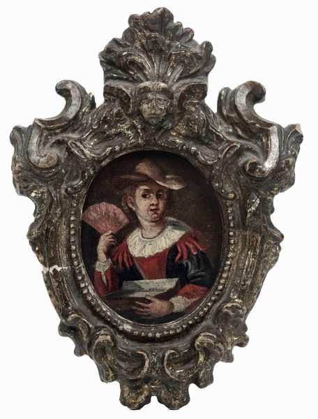 Scuola italiana del XVIII secolo Ritratto di donna con ventaglio  - Asta Antiquariato Ottobre  - Associazione Nazionale - Case d'Asta italiane