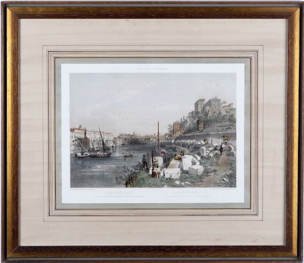 Coppia di incisioni. Francia, XIX secolo  - Asta Antiquariato Ottobre  - Associazione Nazionale - Case d'Asta italiane