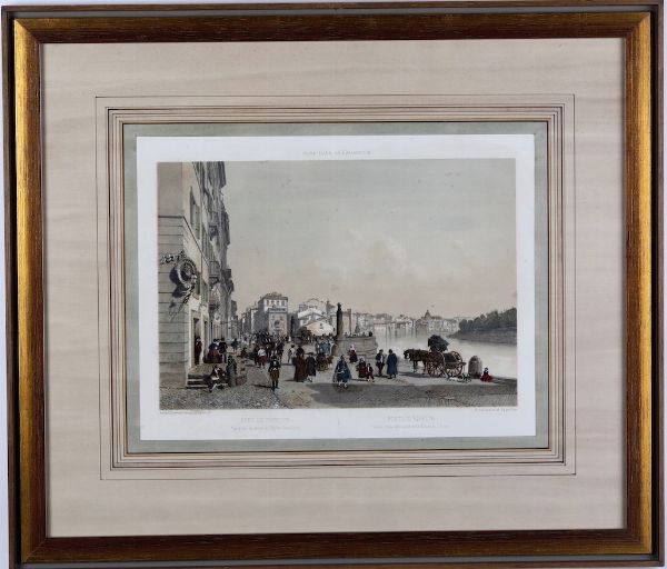 Coppia di incisioni. Francia, XIX secolo  - Asta Antiquariato Ottobre  - Associazione Nazionale - Case d'Asta italiane