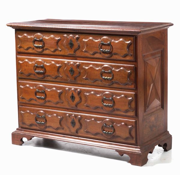 Com� in legno intagliato, Piemonte XVIII secolo  - Asta Antiquariato Ottobre  - Associazione Nazionale - Case d'Asta italiane