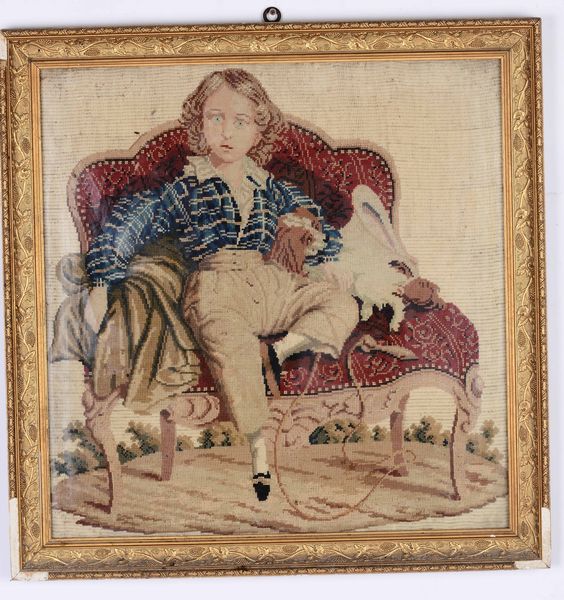 Ricamo in cornice  - Asta Antiquariato Ottobre  - Associazione Nazionale - Case d'Asta italiane