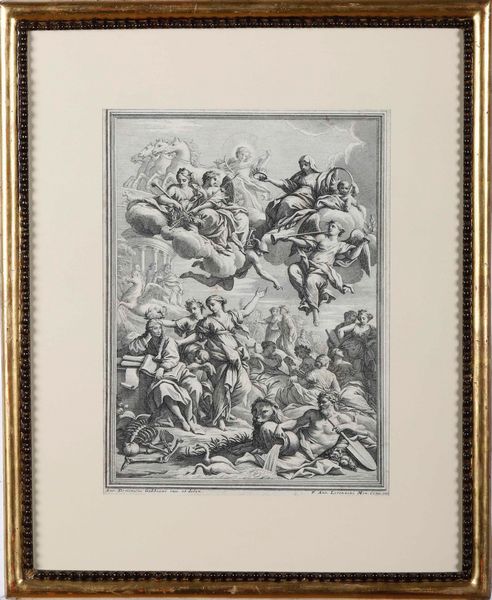 A.D. Gabbiani (1652-1726), incisione Scena Allegorica  - Asta Antiquariato Ottobre  - Associazione Nazionale - Case d'Asta italiane
