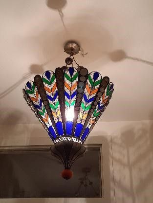 Lampadario in vetri policromi, XX secolo  - Asta Antiquariato Ottobre  - Associazione Nazionale - Case d'Asta italiane