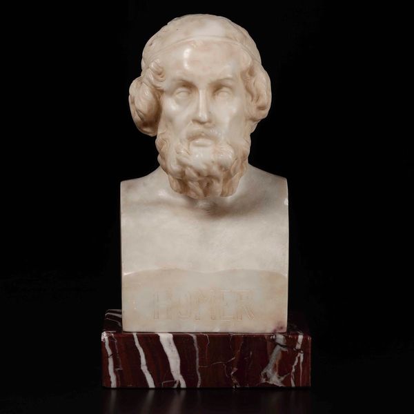 Busto di Omero in marmo bianco. Scultore del XIX-XX secolo  - Asta Antiquariato Ottobre  - Associazione Nazionale - Case d'Asta italiane