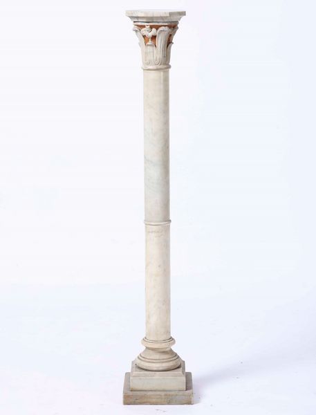 Colonna in marmo  - Asta Antiquariato Ottobre  - Associazione Nazionale - Case d'Asta italiane