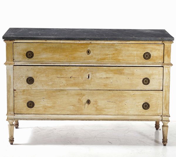 Coppia di cassettoni in stile Luigi XVI in legno laccato  - Asta Antiquariato Ottobre  - Associazione Nazionale - Case d'Asta italiane