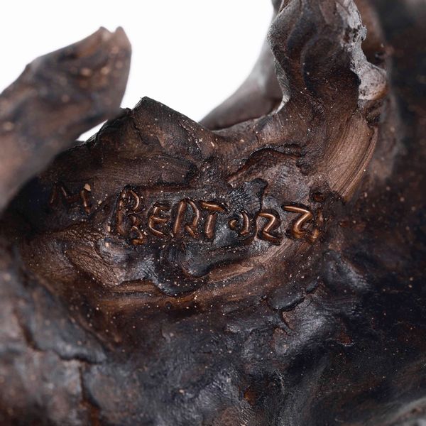 Mario Bertozzi : Toro e cavaliere  - Asta Antiquariato Ottobre  - Associazione Nazionale - Case d'Asta italiane