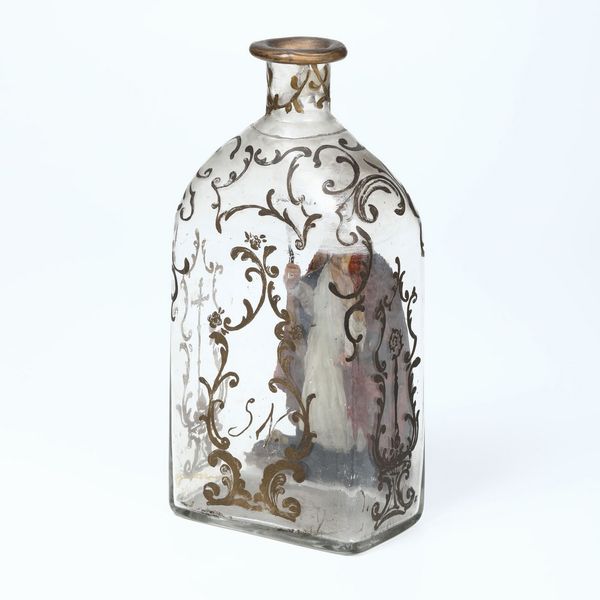 Bottiglia per la manna in vetro soffiato incolore a sezione rettangolare  - Asta Antiquariato Ottobre  - Associazione Nazionale - Case d'Asta italiane