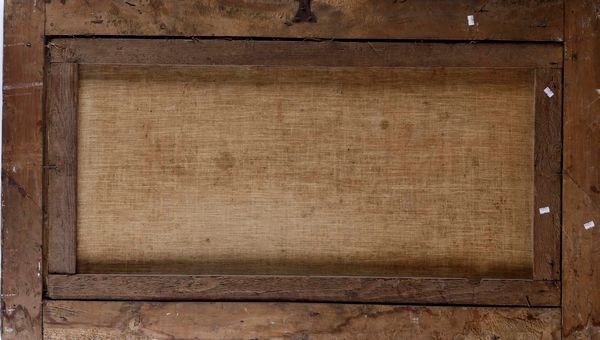 Scuola del XVIII secolo Paesaggio con pescatori  - Asta Antiquariato Ottobre  - Associazione Nazionale - Case d'Asta italiane