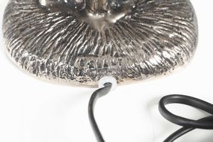 Coppia di lampade da tavolo con fusto in forma di corallo argentato  - Asta Antiquariato Ottobre  - Associazione Nazionale - Case d'Asta italiane
