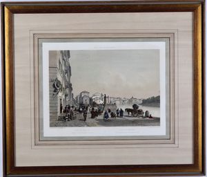 Coppia di incisioni. Francia, XIX secolo  - Asta Antiquariato Ottobre  - Associazione Nazionale - Case d'Asta italiane