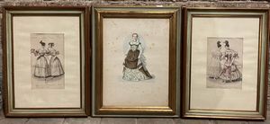 Lotto di 20 tra acquarelli, pastelli chine e stampe  - Asta Antiquariato Ottobre  - Associazione Nazionale - Case d'Asta italiane