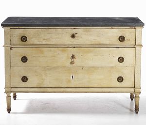 Coppia di cassettoni in stile Luigi XVI in legno laccato  - Asta Antiquariato Ottobre  - Associazione Nazionale - Case d'Asta italiane