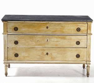 Coppia di cassettoni in stile Luigi XVI in legno laccato  - Asta Antiquariato Ottobre  - Associazione Nazionale - Case d'Asta italiane