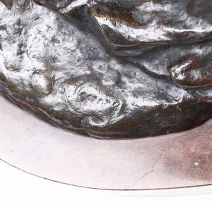 Vaccaro Vito : Vito Vaccaro (1887 - 1960) Figura di uomo seduto  - Asta Antiquariato Ottobre  - Associazione Nazionale - Case d'Asta italiane