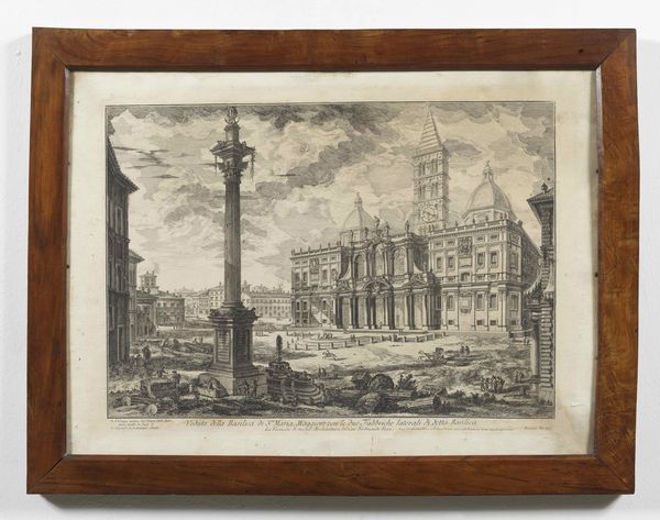 PIRANESI GIOVANNI BATTISTA (1720 - 1778) : Veduta della Basilica di S. Maria Maggiore a Roma  - Asta Asta 379 | ARTE ANTICA E DEL XIX SECOLO - Dipinti antichi e antiquariato  Online - Associazione Nazionale - Case d'Asta italiane