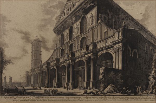 PIRANESI GIOVANNI BATTISTA (1720 - 1778) : Veduta della Basilica di S. Paolo fuori le Mura  - Asta Asta 379 | ARTE ANTICA E DEL XIX SECOLO - Dipinti antichi e antiquariato  Online - Associazione Nazionale - Case d'Asta italiane