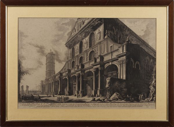 PIRANESI GIOVANNI BATTISTA (1720 - 1778) : Veduta della Basilica di S. Paolo fuori le Mura  - Asta Asta 379 | ARTE ANTICA E DEL XIX SECOLO - Dipinti antichi e antiquariato  Online - Associazione Nazionale - Case d'Asta italiane