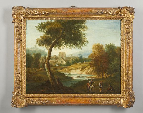 DIZIANI ANTONIO (1737 - 1797) : Attribuito a. Paesaggio fluviale con personaggi  - Asta Asta 379 | ARTE ANTICA E DEL XIX SECOLO - Dipinti antichi e antiquariato  Online - Associazione Nazionale - Case d'Asta italiane