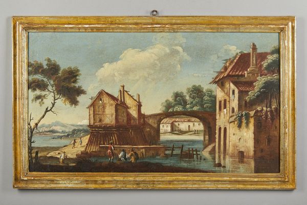 ARTISTA VENETO DEL XVIII SECOLO : Coppia di dipinti raffiguranti paesaggio fluviale con personaggi  - Asta Asta 379 | ARTE ANTICA E DEL XIX SECOLO - Dipinti antichi e antiquariato  Online - Associazione Nazionale - Case d'Asta italiane