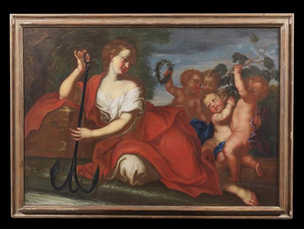 ARTISTA VENETO DEL XVIII SECOLO : Allegoria della Speranza  - Asta Asta 379 | ARTE ANTICA E DEL XIX SECOLO - Dipinti antichi e antiquariato  Online - Associazione Nazionale - Case d'Asta italiane