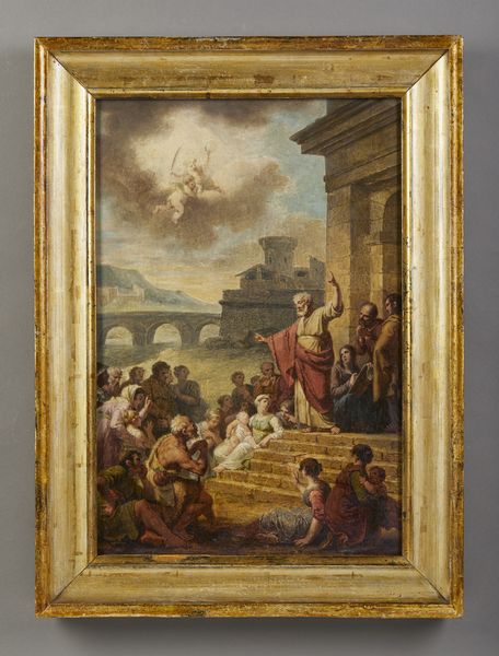 MONSIAU NICOLAS-ANDRÉ (1754 - 1837) : Attribuito a. Predica di San Pietro  - Asta Asta 379 | ARTE ANTICA E DEL XIX SECOLO - Dipinti antichi e antiquariato  Online - Associazione Nazionale - Case d'Asta italiane
